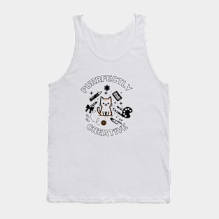 PURRFECTLY CREATIVE CAT Tank Top